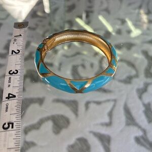 Express Turquoise Gold Bangle Bracelet